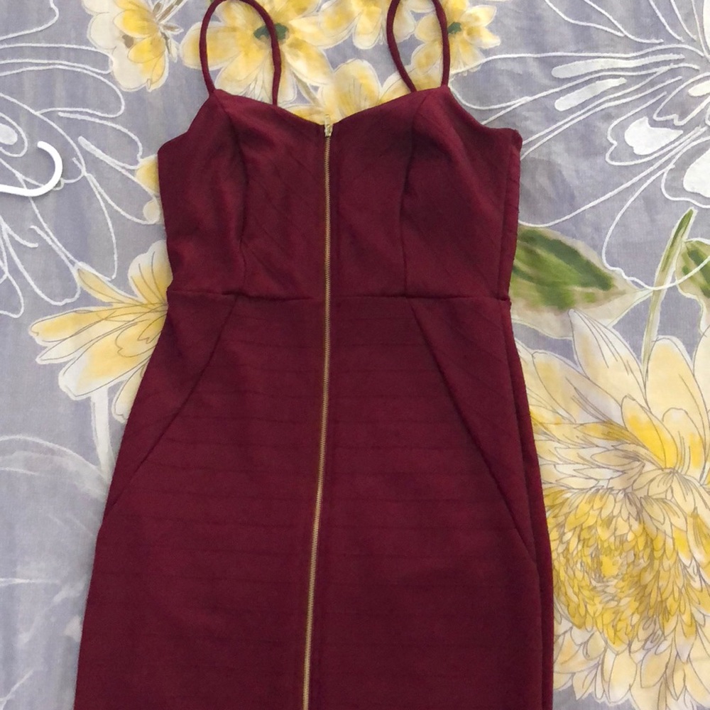 Dress front zip